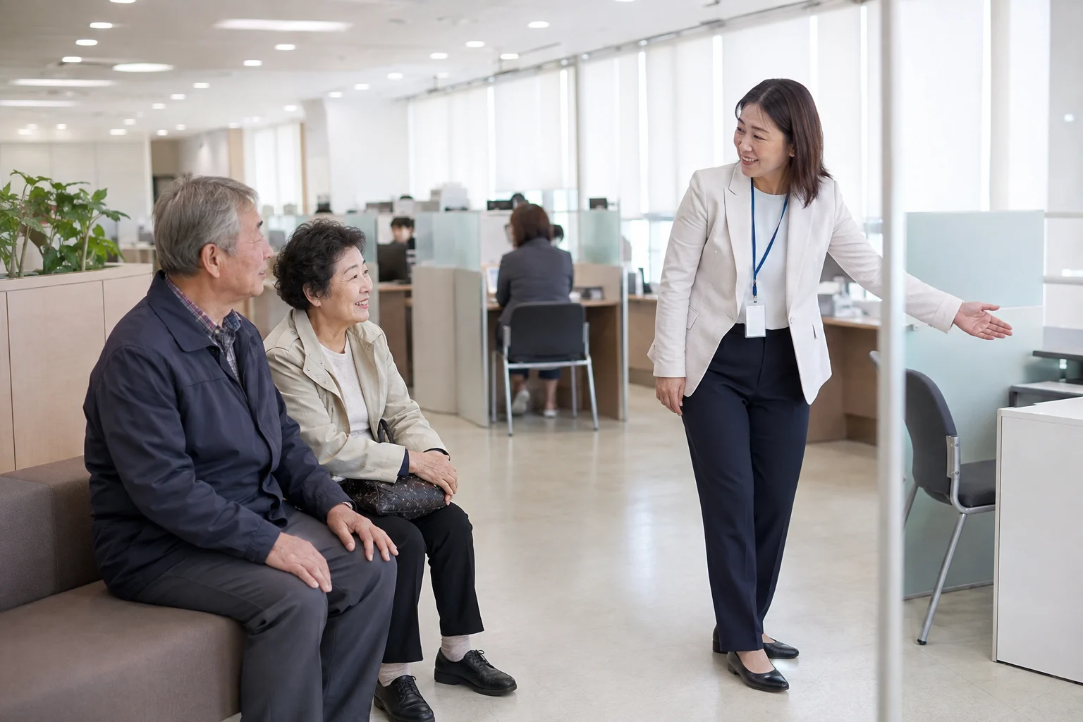 노인 임대주택 재계약 조건 상담과 서류 준비 장면